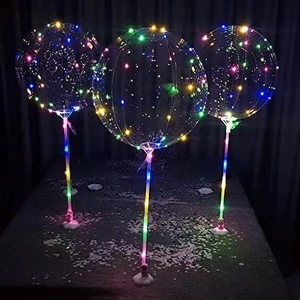 Hot Sale Bobo Ballon 18/20/24/36 Inches Light Led Balloon for Party Decoration and Gift Balloons With Led Lights