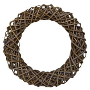 Most Popular Natural Rattan Round Wreath Christmas Door Decoration Thanksgiving Easter Rustic Charm Holiday 2024 Made in Vietnam