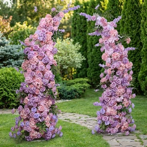 Wedding Horn Flower Arch Artificial Flowers Wedding Arch Flower Decoration for Wedding Arch Decoration