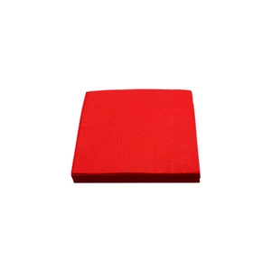 Red Color Rose Printed Paper Napkins Wedding Use Paper Tissue for Party