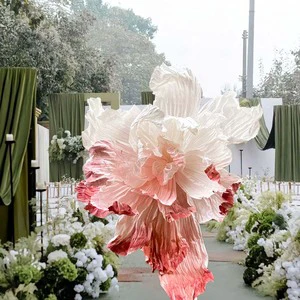 Elegant and Durable Giant Paper Flower Wedding Ceiling Decorations Supply