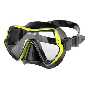Factory Wholesale ZMZ DIVE M11 Tempered Glass Single Lens Diving Mask With Snorkel CE Certified Silicone Strap For Adult