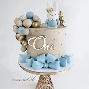 Best Selling Acrylic Cake Topper for Christmas New Year's Birthday Party Side Acrylic Decoration for Baby's Birthday Celebration