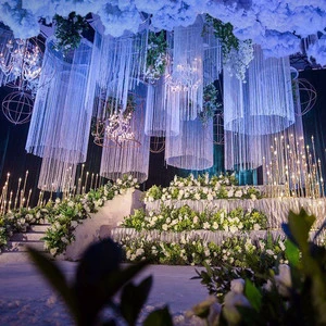 Wedding Decoration Wedding Ceiling Decoration Glitter String Curtains Drapes Decoration for Wedding Event Fringe Curtain