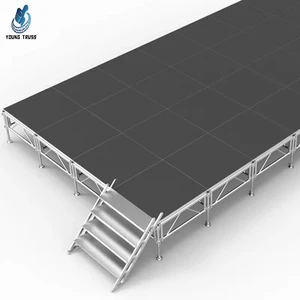 Outdoor Portable Stage Aluminum Truss Stage System Mobile Concert Wedding Platform Acrylic Stage For Event Performance For Sale