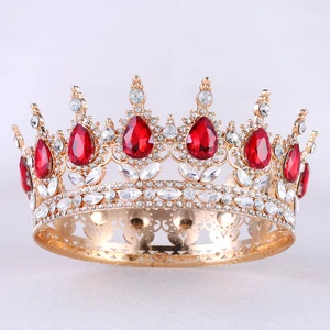 Wow Sheila Diamond Crown Princess Vintage Tiara Crown Cake Topper for Wedding Birthday Baby Shower Party Cake Decoration