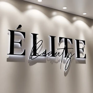 Customized Luminous Electronic Open Sign Led Outdoor Reception Light Sign Illuminated Signage 3D Backlit Channel Letters Sign
