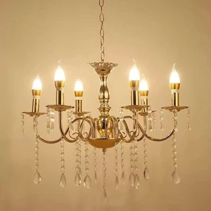 Wedding Props Light Stage Wedding Hall Arranged Iron Plating Crystal Chandelier Decorative Lights