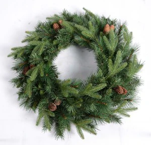 Wholesale Artificial Christmas Door Wreath for Holiday Celebration
