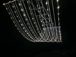 Wedding Party Ceiling Decorations Modern Led Ceiling Acrylic Beads Curtain Decoration