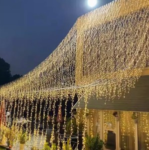 Wedding Decorative Light Home Decoration 24v Ip65 Waterproof Rubber Wire Icicle Light