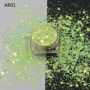 Wholesale Chunky & Fine Iridescent Hexagon Glitter Bulk Loose Holographic Sequins Party Confetti Resin Nail Art Sculpting Fun