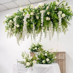 Simulation Peony Flower Wedding Ceiling Decoration Artificial Hanging Flowers Props for Party Event