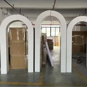 Shiny Golden or White Arches Wedding Party Decoration Arch