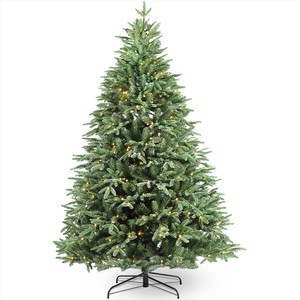 Luxury Eco-Friendly High Quality Standing Artificial Christmas Tree Pre-Lit 180cm With Exquisite Festive Hanging Ornaments