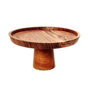 Decorative Pure Wooden Cake Stand For Home Kitchen Display Dessert Display And Party Table Decoration