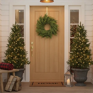 Norfolk Pine Wreaths for Christmas Decoration Touch Soft Plant