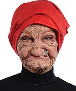 Old Woman Party Mask Latex Halloween Carnival Scary Horror Cosplay Costume Horror Face Mask