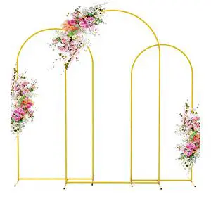 Cross-border Wedding Arch Backdrop Stand Balloon Arch Flower Stand Wrought-Iron Arch Frame Customizable Birthday Party