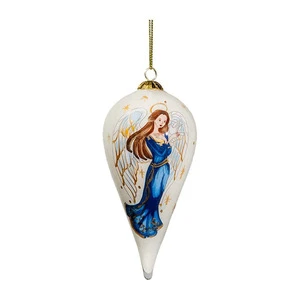 Exquisite Hand-Painted Christmas Glass Hanging Ball Ornaments for Xmas Tree Decoration