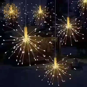 Elegant 10 Head Copper Wire Firework Ceiling Lights Set for Wedding Venue Stage Decoration Wholesale