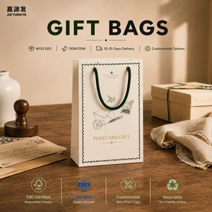Durable Paper Gift Bag Recyclable White Card Soft Touch Lamination Wedding Party Event Global Fast Shipping