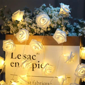 Wedding Flower 1M Rose Flower LED String Light Decoration Valentine Wedding Decoration Party Decor