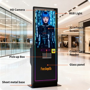 2025 Smart Selfie AI Technology Costume Image Face Changer Machine Automatic Instant Print Vending AI Photo Booth For Events