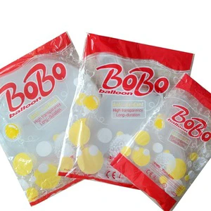 JY Transparent Silk Screen Printed Wave Bobo Balloon Floating Air Ball Bubble Kids Party Birthday Wedding Decoration Wholesale