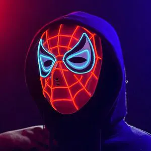 2024 Hot Sale Halloween Party Mask Spider-man Movie Costume Led Masks