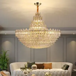 Hotel Villa Living Room Indoor Decorative Modern K9 Crystal Chandelier Ceiling Luxury for Wedding