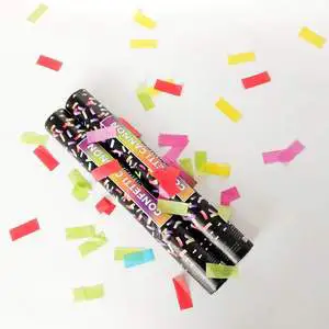 Colorful Biodegradable Tissue Paper Confetti Cannon for Halloween and New Year Party Celebrations