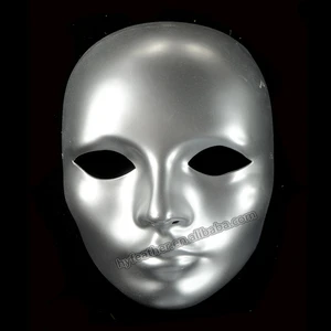 Plastic Full Face Funny Party Mask for Party Holiday Supply Carnival Masquerade Costume Cosplay Halloween Accessory DIY Craft