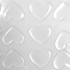Jinyu Clear Plastic Fillable Heart Shaped Ornaments Ball Christmas Tree Heart Shape Ball Hanging Ornaments Gift Box Decoration