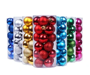 Christmas Ball 3 4 6 Cm Multiple Size Decoration Electroplated Tree Pendant Exquisite Christmas Ball