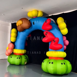 Inflatable Flower Arch Inflatable Arch with Flower Inflatable Arch with Heart for Advertising or Events