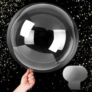 Custom 8 13 20 22 24 36 Inch Transparent Bobo Balloon Christmas Wedding Birthday Party Decoration Transparent Bobo Balloons