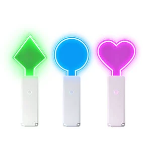 Concert LED Glow Sticks Wedding Programmable RGB Light Stick Plastic Eco-Friendly Customizable Logo ROMANCE Style Includes