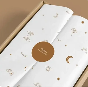 Wholesalers Custom Designed Packing Wrapping Tissue Paper With Logo Paper for Clothes Gift Shoes Packaging