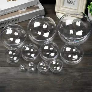 Clear Ornaments Balls Christmas DIY Transparent Ball Plastic Fillable Ball Christmas Tree Wedding Mall Supermarket Decoration
