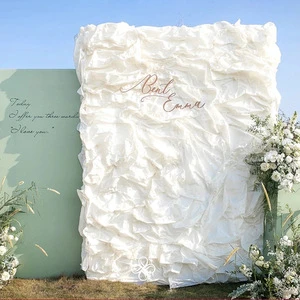 New Wedding Decoration Moulding Paper Crumpled Creative Background Window Color DIY Plastic Paper