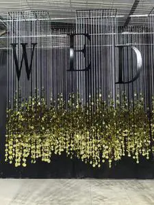 Y028 Wedding Backdrop Ceiling, Wedding Sequin Pendant, Stage Crystal Bead Decoration, Wedding Banquet Hall Beaded Decoration