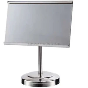 For Wedding Stainless Steel Display Sign Silver Color Table Number Holder Stand Wholesale