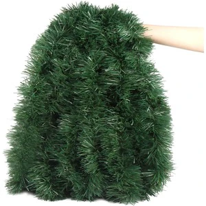 32.8 Ft Christmas Twist Garland, Artificial Vine Soft Greenery Decoration for Party Wedding Supplies, Santa Home Ornament