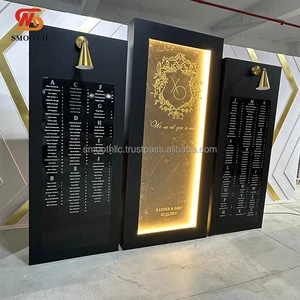 SMOOTH NEW Arrival Wedding Events Signage Black Welcome Sign Wedding Seating Chart Stand Backdrop
