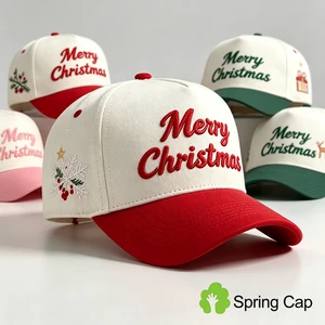 Small Order Custom Christmas Baseball Cap With Embroidered Design Holiday Themed Hat For Family Gathering And Christmas Events