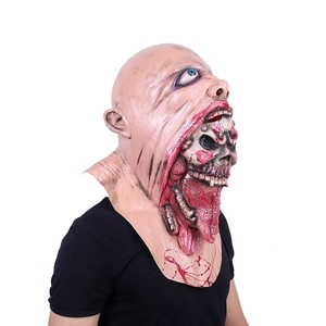 Latex Party Halloween Skeleton Zombie Face Mask For Adults