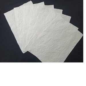 Custom Made Double-Sided Waterproof Eco-Friendly Crinkled Cotton Handmade Papers for Wedding Stationers and Gift Wrapping