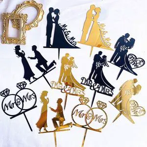 Homesun Valentines Day Cake Decoration Acrylic Cake Topper Wedding Cake Topper