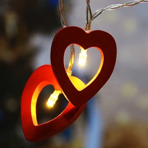 Eco-Friendly 10L Warm White Rustic Heart-Shaped LED Lights for Wedding Decorations IP44 Rated